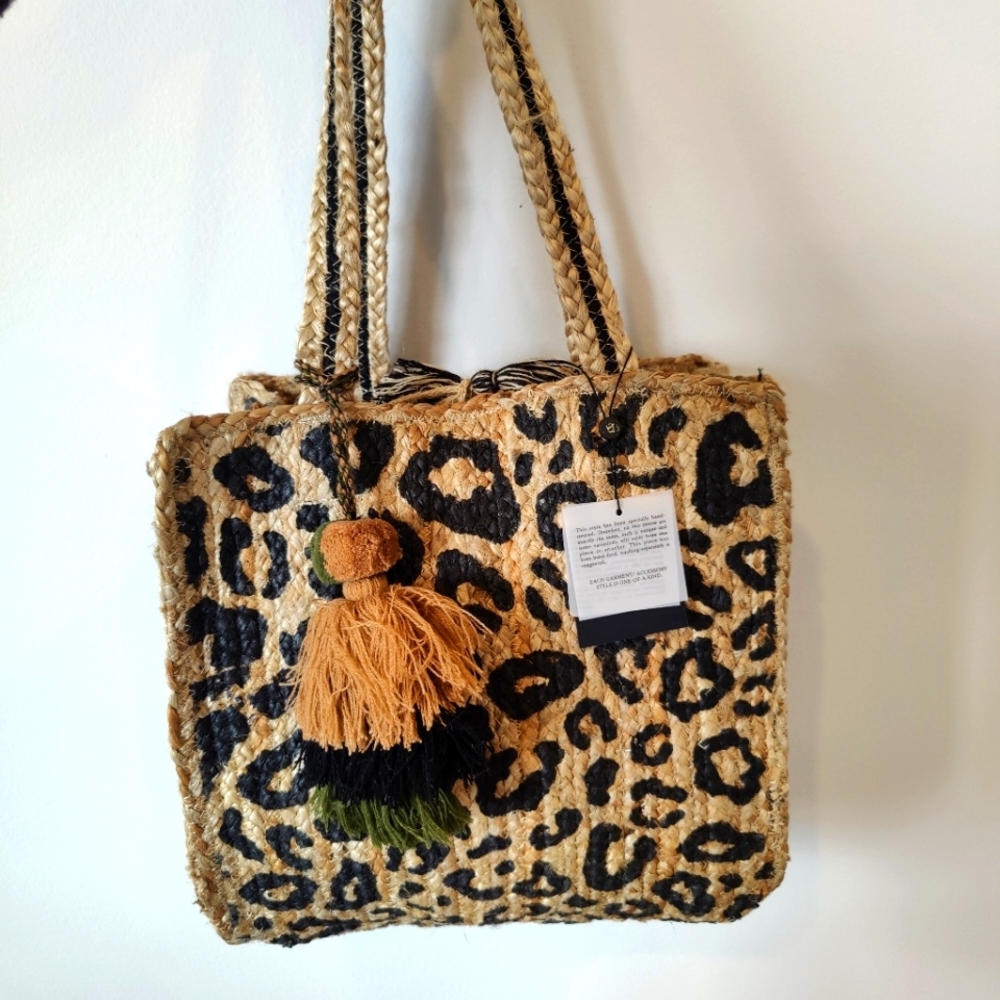 America & Beyond Handwoven Jute With Tassel